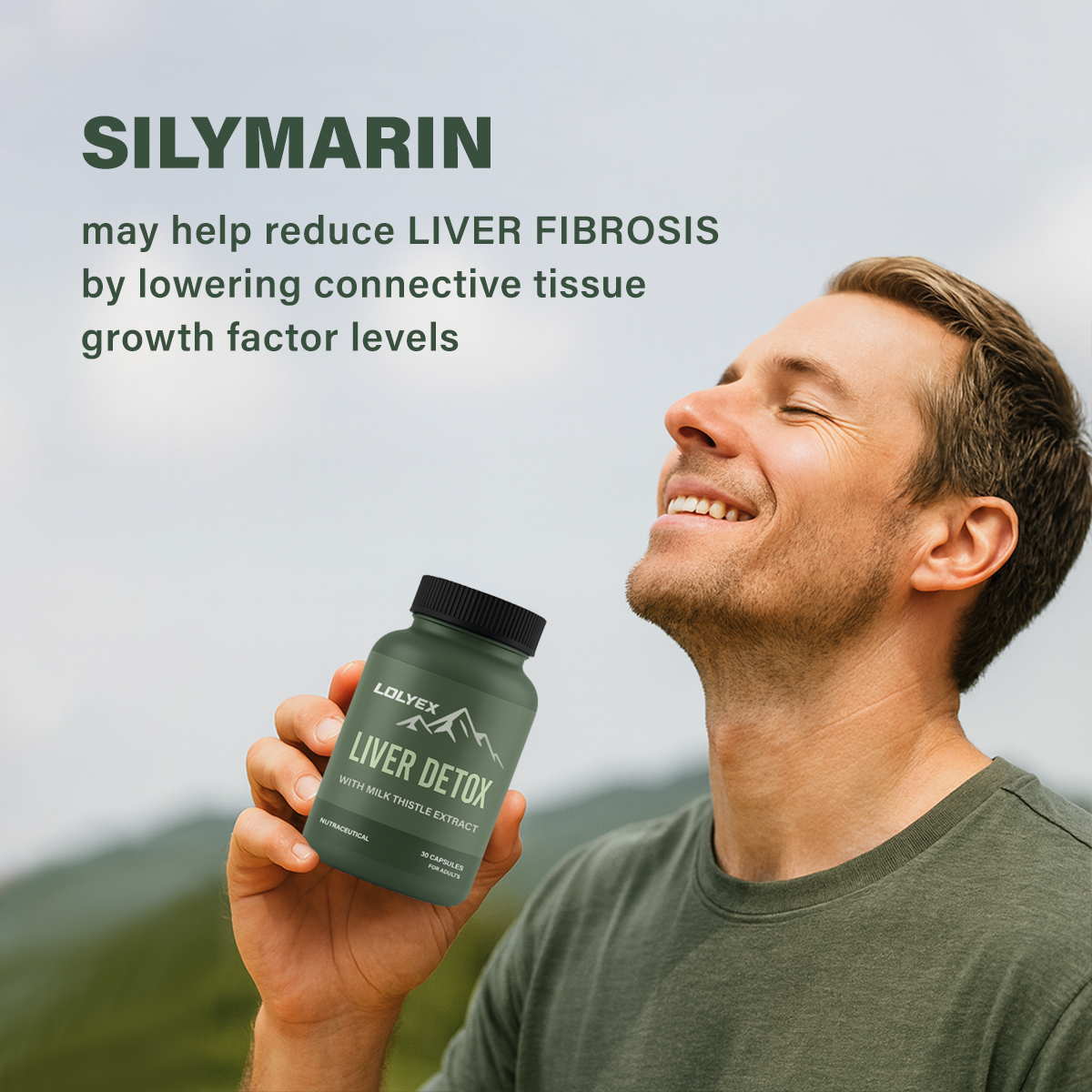 Liver Detox Supplement with Milk Thistle Extract 500mg